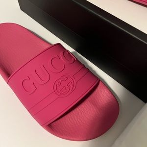 Authentic Gucci Slides - Fuchsia